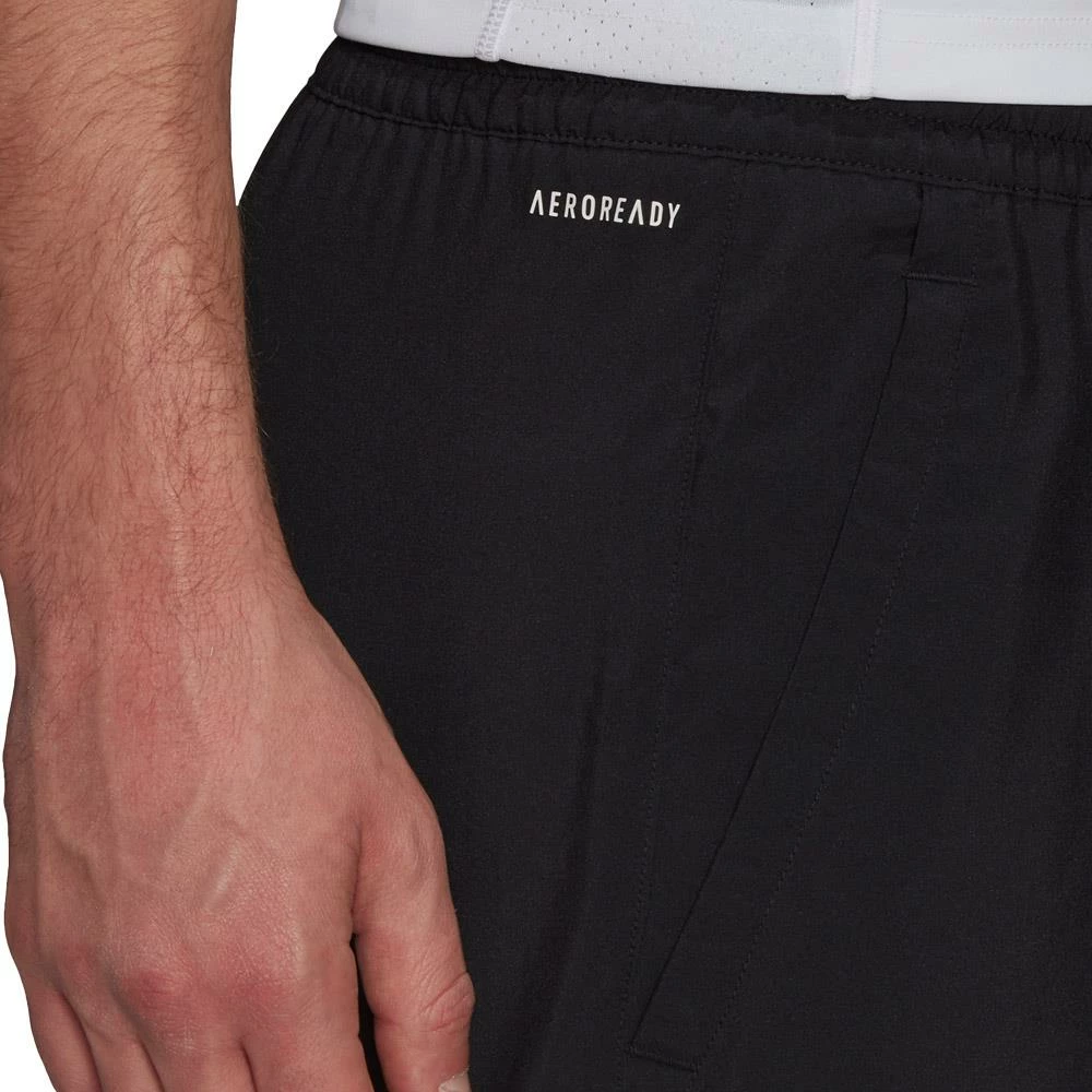 Adidas Men's Club 3 Stripe Short - Black 4 Adidas Men's Club 3 Stripe Short - Black - Image 4