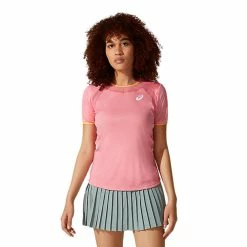 Asics Women's Match Short Sleeve - Peach Petal 8 Asics Women's Match Short Sleeve - Peach Petal -Babolat shop 4 70383