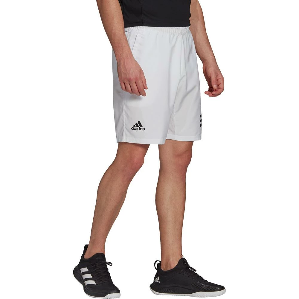 Adidas Men's Club 3-Stripes Short - White 4 Adidas Men's Club 3-Stripes Short - White - Image 4