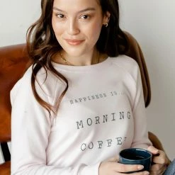 Happiness Is... Women's Morning Coffee Sweatshirt - Ballet Pink 7 Happiness Is... Women's Morning Coffee Sweatshirt - Ballet Pink -Babolat shop 4 72630