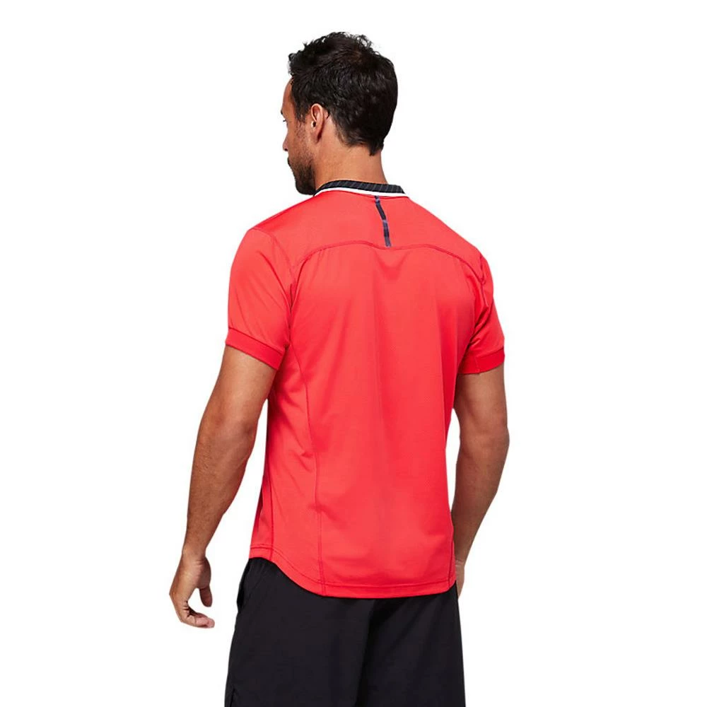 Asics Men's Match Polo - Electric Red 4 Asics Men's Match Polo - Electric Red - Image 4