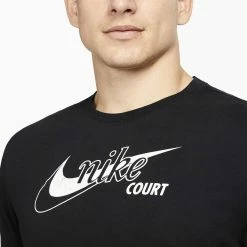 Nike Men's Swoosh Tennis Tee - Black 7 Nike Men's Swoosh Tennis Tee - Black -Babolat shop 4 75159