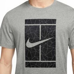 Nike Men's Seasonal Court Tee - Dark Grey Heather 7 Nike Men's Seasonal Court Tee - Dark Grey Heather -Babolat shop 4 75177