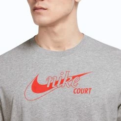 Nike Men's Swoosh Tennis Tee - Dark Heather Grey 7 Nike Men's Swoosh Tennis Tee - Dark Heather Grey -Babolat shop 4 75202