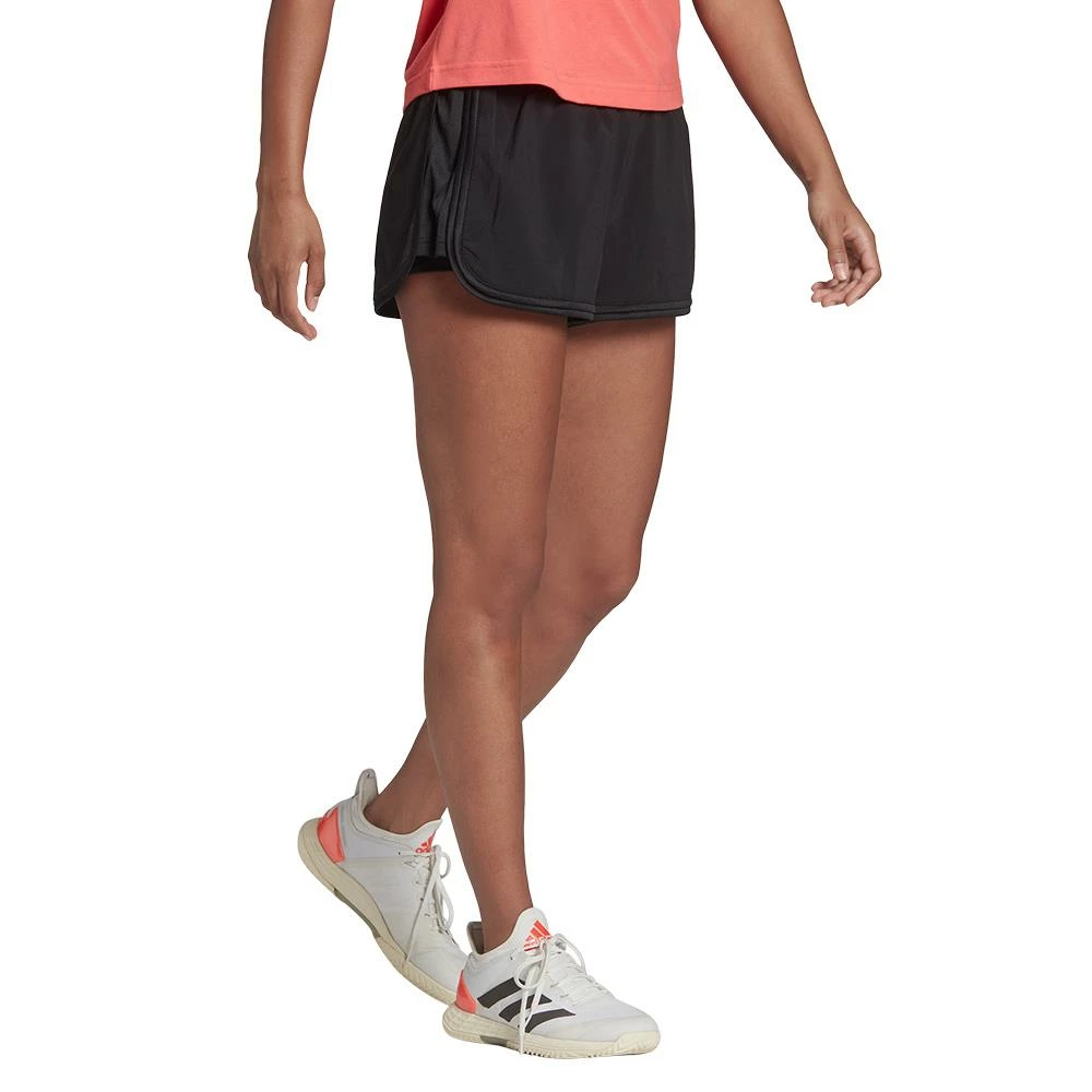 Adidas Women's Club Shorts - Black/Grey Five 4 Adidas Women's Club Shorts - Black/Grey Five - Image 4