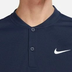 Nike Men's Blade Henley Polo - Obsidian 7 Nike Men's Blade Henley Polo - Obsidian -Babolat shop 4 75810