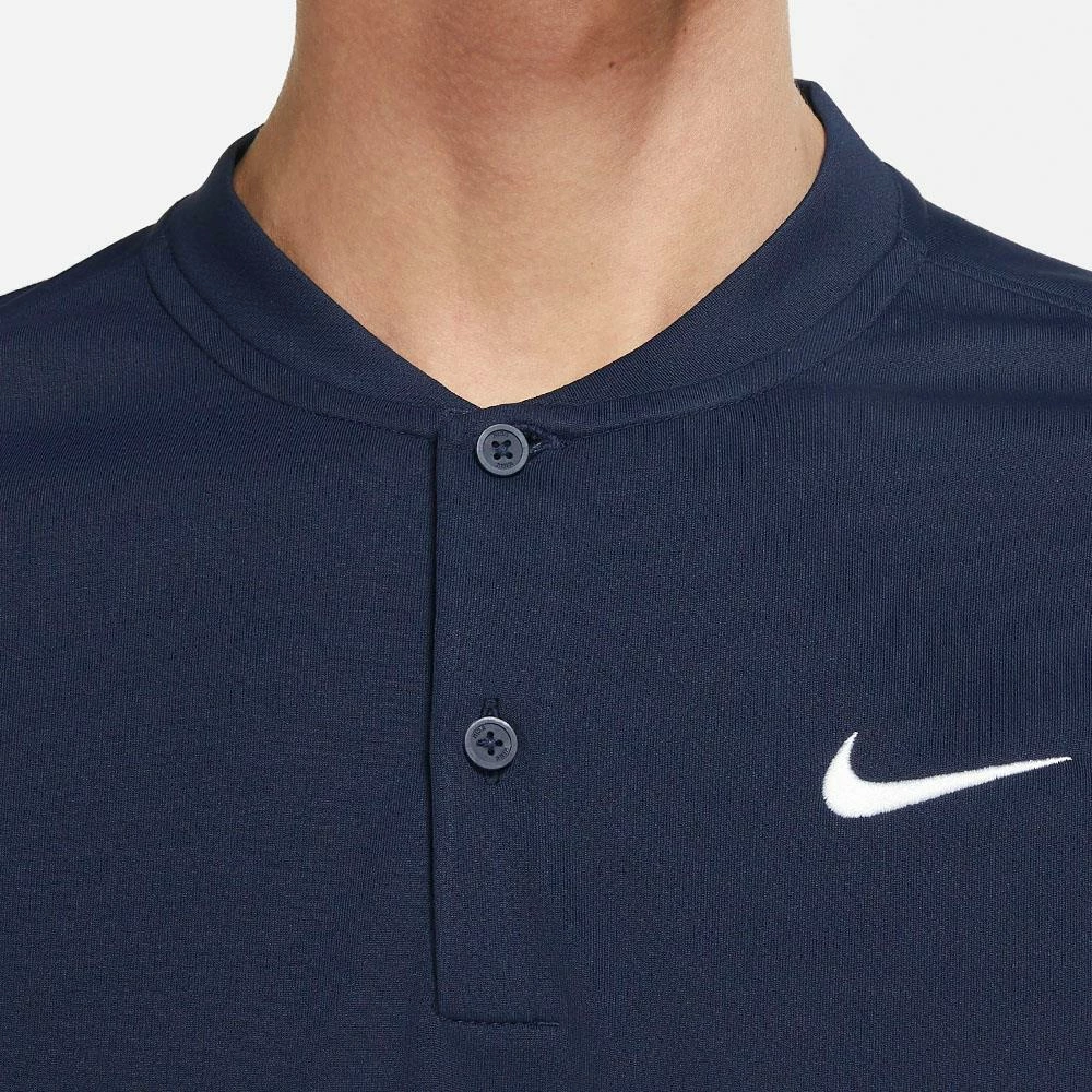 Nike Men's Blade Henley Polo - Obsidian 4 Nike Men's Blade Henley Polo - Obsidian - Image 4