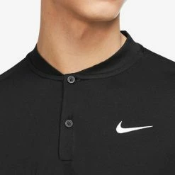 Nike Men's Blade Henley Polo - Black/White 7 Nike Men's Blade Henley Polo - Black/White -Babolat shop 4 75893