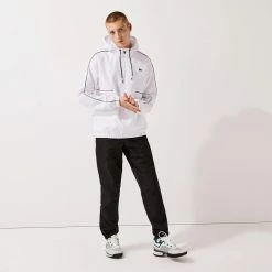 Lacoste Men's Sport Crocodile Tracksuit - White/Black -Babolat shop 4 76474