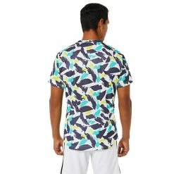 Asics Men's Match Graphic Short Sleeve - Multi/White 7 Asics Men's Match Graphic Short Sleeve - Multi/White -Babolat shop 4 77320