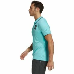 Adidas Men's Paris Freelift Polo - Pulse Aqua/Black 9 Adidas Men's Paris Freelift Polo - Pulse Aqua/Black -Babolat shop 4 77371