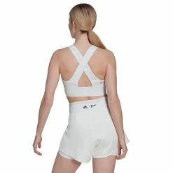 Adidas Women's London Crop Top - Parley - White -Babolat shop 4 78100