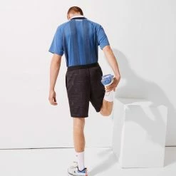 Lacoste Men's Sport Jacquard Short - Black/White 8 Lacoste Men's Sport Jacquard Short - Black/White -Babolat shop 4 78423