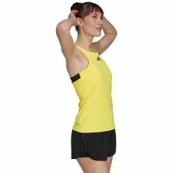 Adidas Women's Y-Tank - Beam Yellow/Black -Babolat shop 4 79784