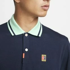 Nike Men's Heritage Slim 2 Polo - Obsidian/Mint Foam 7 Nike Men's Heritage Slim 2 Polo - Obsidian/Mint Foam -Babolat shop 4 79839