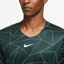 Nike Men's Advantage Print Shirt - Pro Green/White 7 Nike Men's Advantage Print Shirt - Pro Green/White -Babolat shop 4 79985