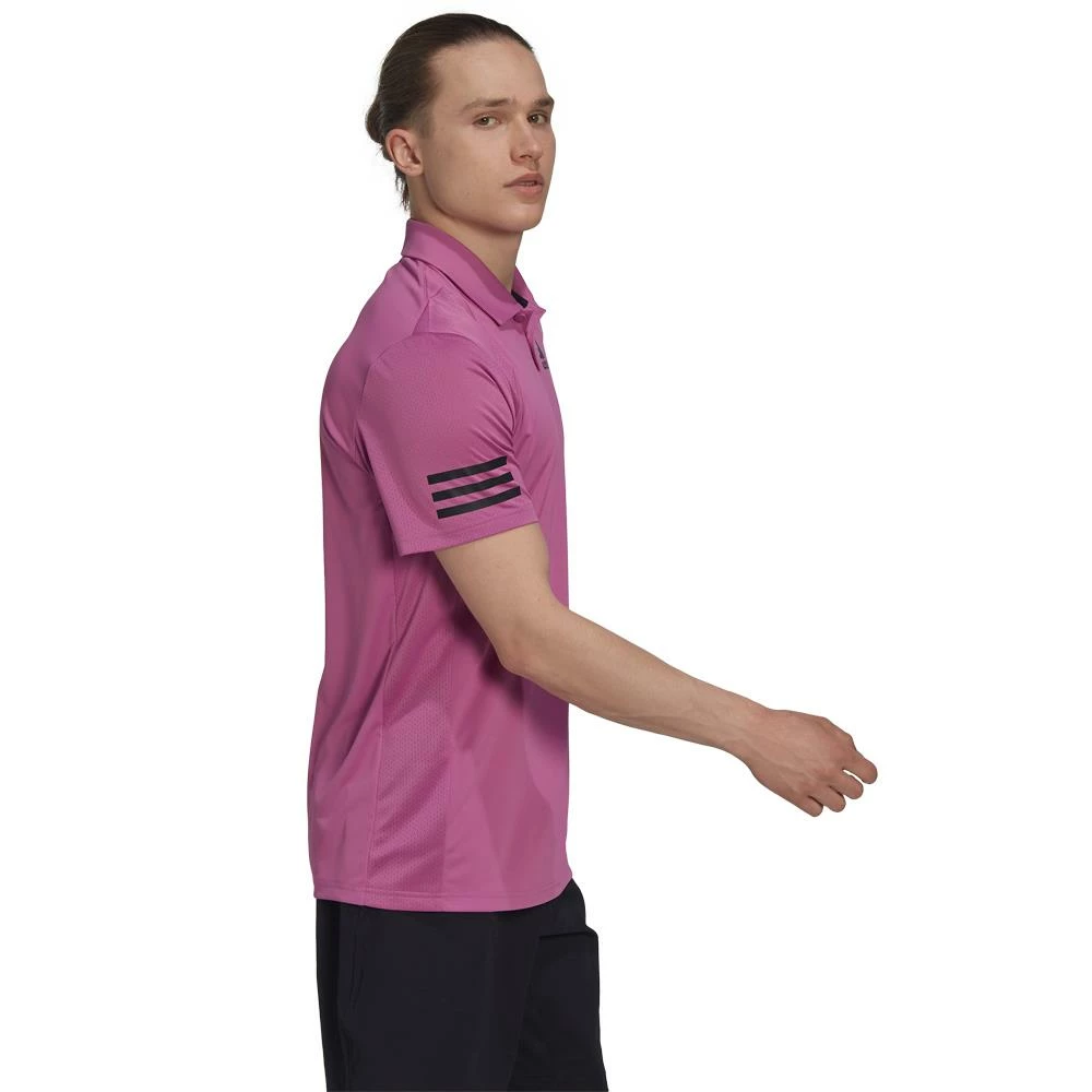 Adidas Men's Club 3-Stripes Polo - Semi Pulse Lilac 4 Adidas Men's Club 3-Stripes Polo - Semi Pulse Lilac - Image 4