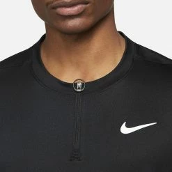Nike Men's Advantage 1/2 Zip Longsleeve - Black -Babolat shop 4 80233