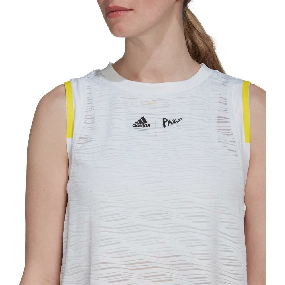 Adidas Women's London Match Tank - Parley - White 4 Adidas Women's London Match Tank - Parley - White - Image 4