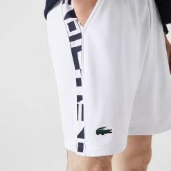 Lacoste Men's Contrast Print Shorts - White -Babolat shop 4 81087