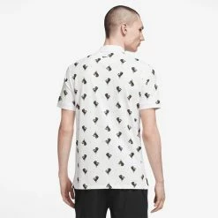 Nike Men's DriFit Printed Polo - White -Babolat shop 4 81226