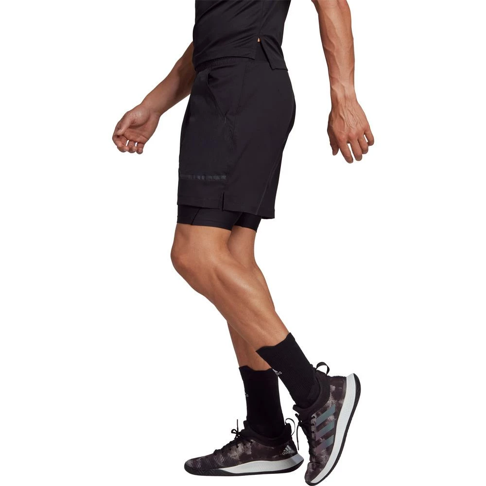 Adidas Men's US 2 In 1 Shorts - Black 4 Adidas Men's US 2 In 1 Shorts - Black - Image 4