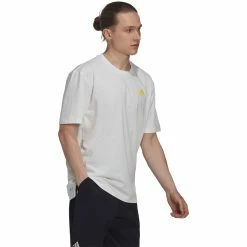 Adidas Men's Clubhouse Ballin' Tee - White 9 Adidas Men's Clubhouse Ballin' Tee - White -Babolat shop 4 81381