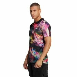 Adidas Men's Melbourne Freelift Polo - Multicolour / Black 10 Adidas Men's Melbourne Freelift Polo - Multicolour / Black -Babolat shop 4 82019