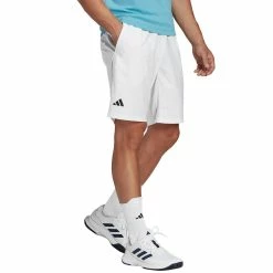 Adidas Men's Club 3 Stripe 9" Short - White 7 Adidas Men's Club 3 Stripe 9" Short - White -Babolat shop 4 82233