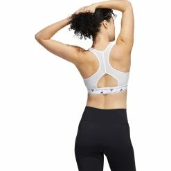Adidas Women's PowerReact Training Bra - White -Babolat shop 4 82459