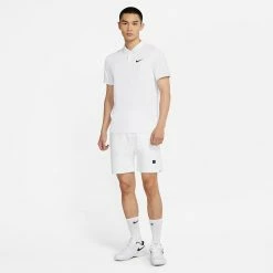 Nike Men's Advantage Slam Polo - London - White -Babolat shop 5 71181