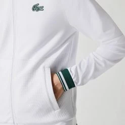 Lacoste Men's Sport Technical Zip Sweatshirt - White 10 Lacoste Men's Sport Technical Zip Sweatshirt - White -Babolat shop 5 73496