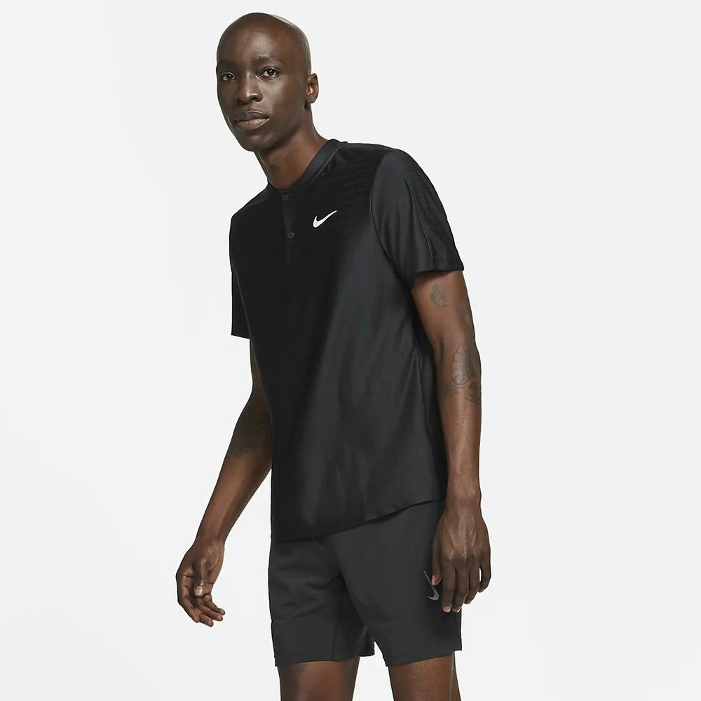 Nike Men's Advantage Polo - Black 5 Nike Men's Advantage Polo - Black - Image 5