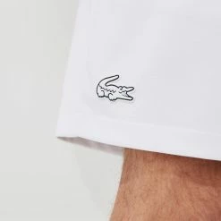 Lacoste Men's Sport Jacquard Short - White/Navy Blue -Babolat shop 5 76479