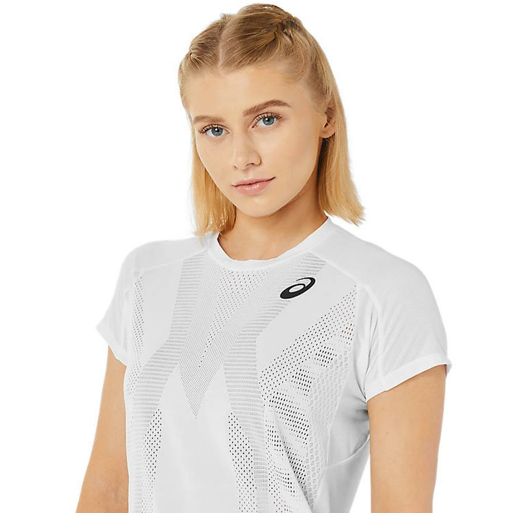 Asics Women's Match Actibreeze Tee - White 5 Asics Women's Match Actibreeze Tee - White - Image 5