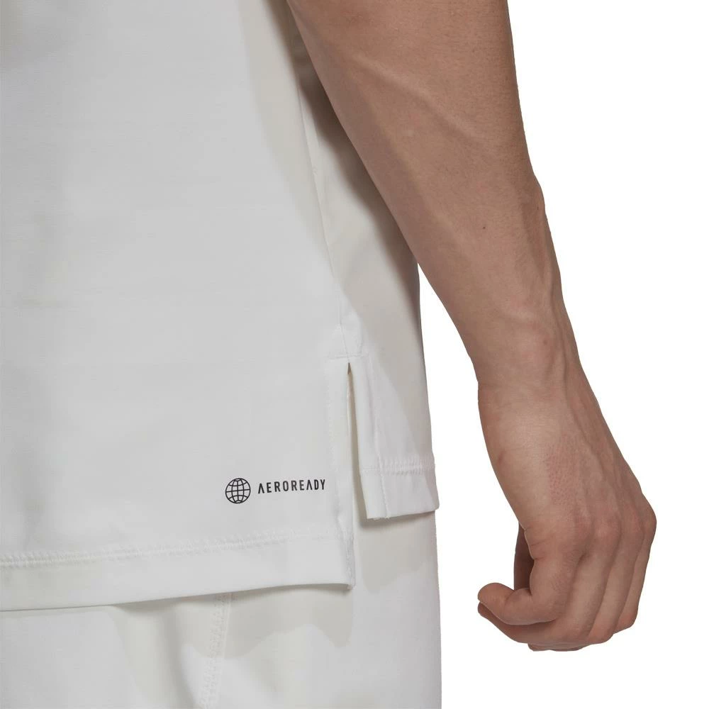 Adidas London Woven Tee - White/Impact Yellow 5 Adidas London Woven Tee - White/Impact Yellow - Image 5