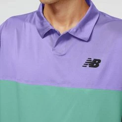 New Balance Men's Tournament Polo - Vibrant Violet/Multi -Babolat shop 5 78978