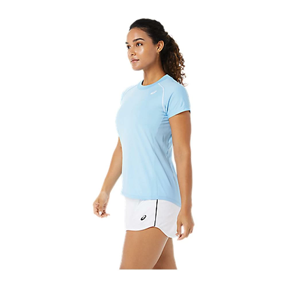 Asics Women's Court Piping Shirt - Arctic Blue 5 Asics Women's Court Piping Shirt - Arctic Blue - Image 5