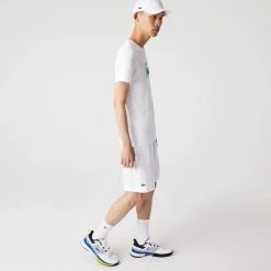 Lacoste Men's Sport Ultra-Light Short - White 9 Lacoste Men's Sport Ultra-Light Short - White -Babolat shop 5 80007
