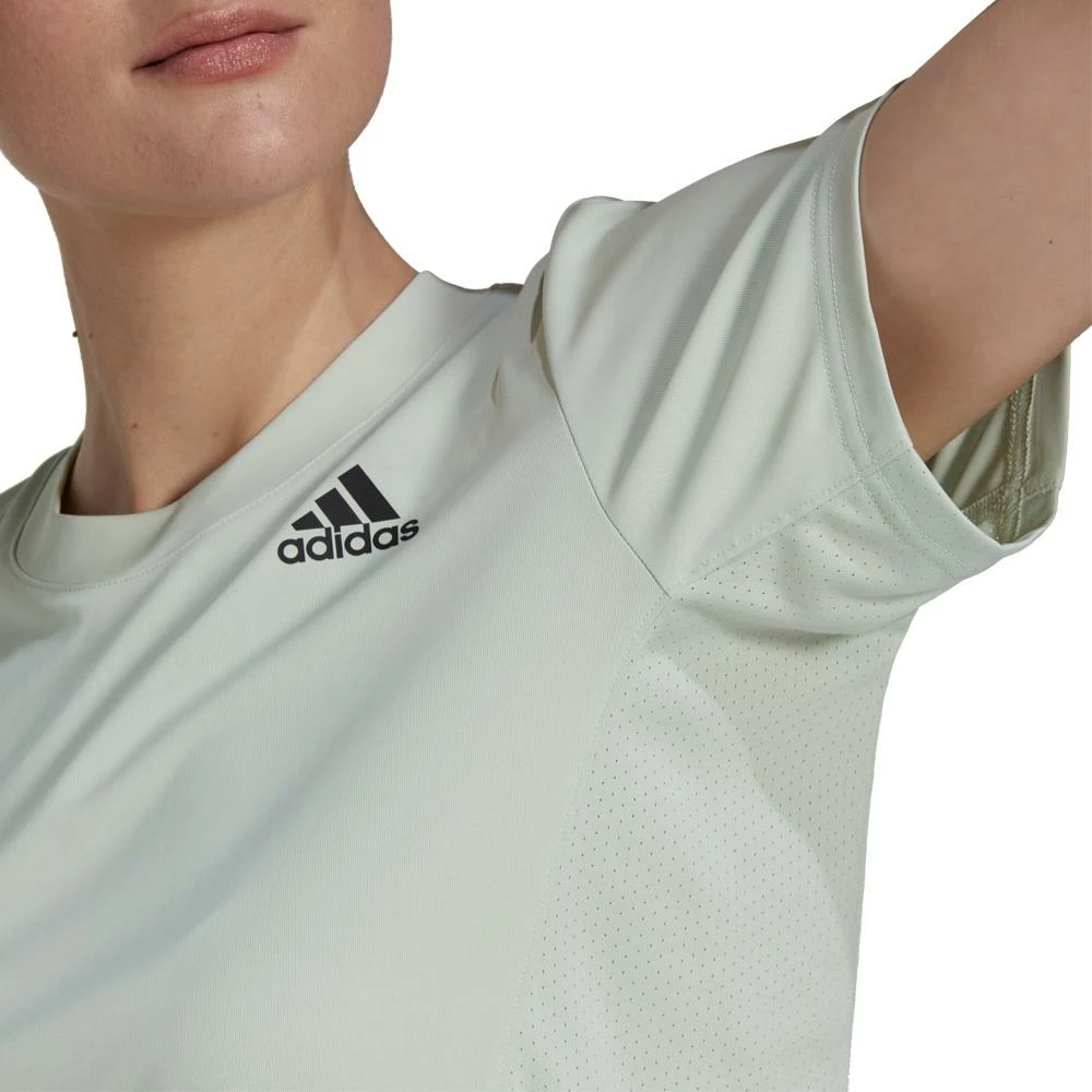 Adidas Women's Club Tee - Linen Green 5 Adidas Women's Club Tee - Linen Green - Image 5