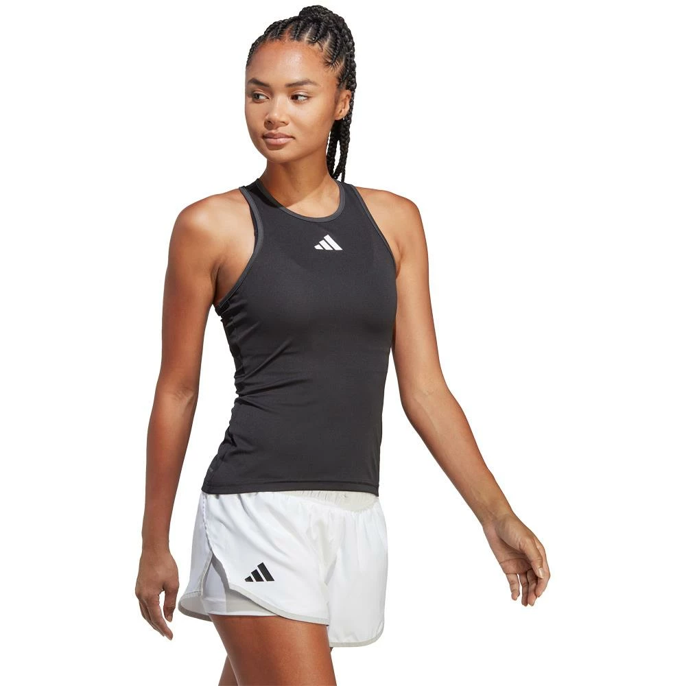 Adidas Women's Club Tank - Black 5 Adidas Women's Club Tank - Black - Image 5