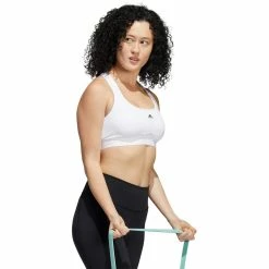 Adidas Women's PowerReact Training Bra - White -Babolat shop 5 82459