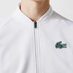 Lacoste Men's Sport Technical Zip Sweatshirt - White 11 Lacoste Men's Sport Technical Zip Sweatshirt - White -Babolat shop 6 73496