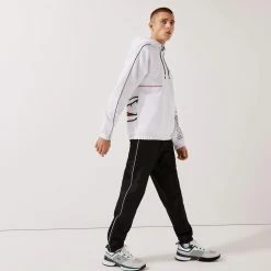 Lacoste Men's Sport Crocodile Tracksuit - White/Black -Babolat shop 6 76474