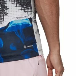 Adidas Men's US Printed FreeLift Tee - White/Multi 11 Adidas Men's US Printed FreeLift Tee - White/Multi -Babolat shop 6 81337