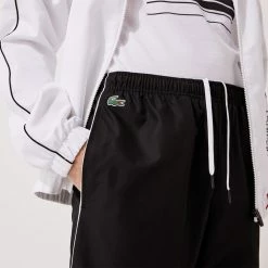 Lacoste Men's Sport Crocodile Tracksuit - White/Black -Babolat shop 8 76474