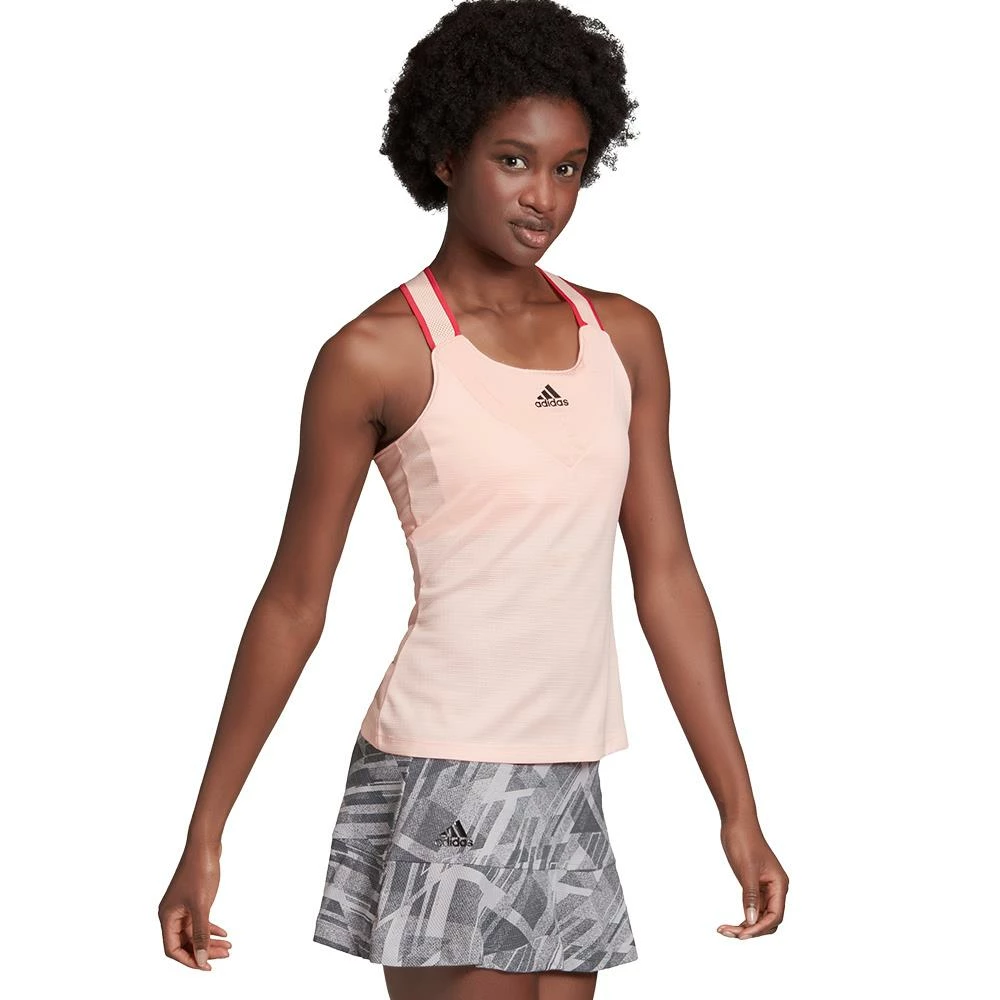 Adidas Women's HEAT.RDY Y-Back Tank Top - Haze Coral 3 Adidas Women's HEAT.RDY Y-Back Tank Top - Haze Coral - Image 3