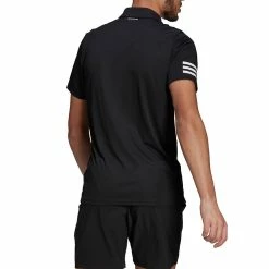 Adidas Men's Club 3 Stripe Polo - Black 6 Adidas Men's Club 3 Stripe Polo - Black -Babolat shop f67577