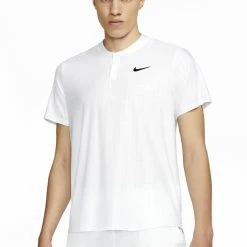 Nike Men's Advantage Henley Polo - White 7 Nike Men's Advantage Henley Polo - White -Babolat shop f69150
