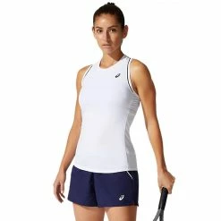 Asics Women's Court Piping Tank - White 6 Asics Women's Court Piping Tank - White -Babolat shop f72844